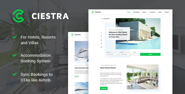 Ciestra v1.2.2 - Resort WordPress Theme