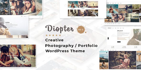 Diopter v1.1 - Creative Responsive Photography / Portfolio WordPress Theme