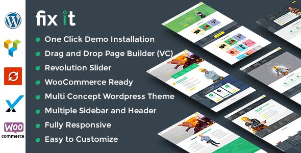 Fixit Construction v1.2.1 - Construction WordPress Theme