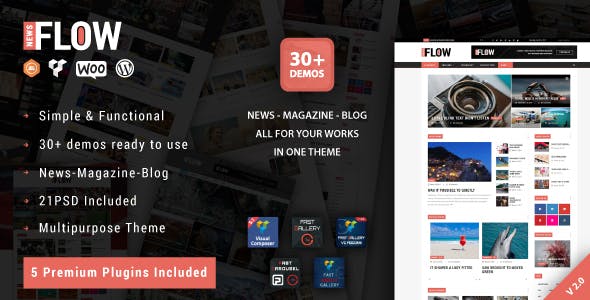 Flow News v2.0 - Magazine and Blog WordPress Theme