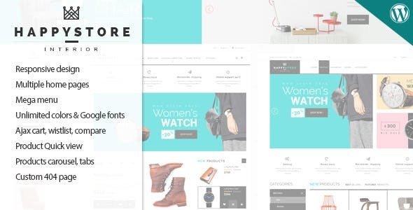 HappyStore v1.6.2 - Responsive WooCommerce Theme