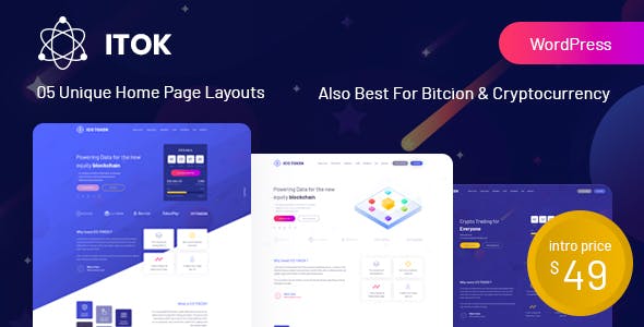 ITok v1.1.6 - ICO and Cryptocurrency WordPress Theme