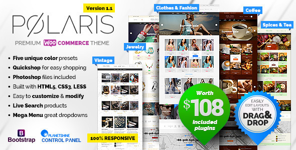 Polaris v1.1.39 - Minimal & Powerful Multipurpose Theme