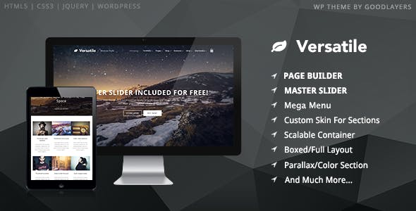 Versatile v1.3.2 - Responsive Multi-Purpose WP Theme