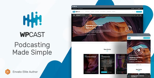 Wpcast v1.1.3 - Audio Podcast WordPress Theme