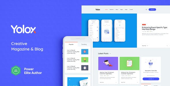 Yolox v1.0 - Modern WordPress Blog Theme for Business & Startup