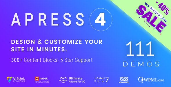 Apress v4.6.0 - Responsive Multi-Purpose Theme