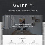 Malefic v1.0.2 - One Page Responsive WordPress Theme