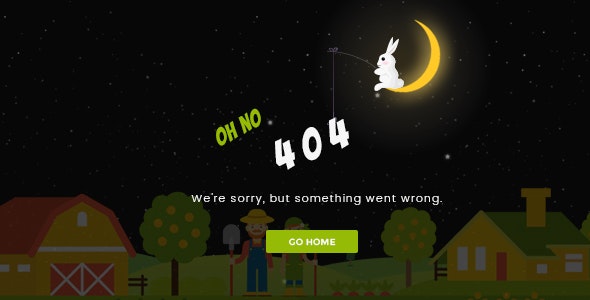 Sunset v1.0 - Creative Animated 404 Page