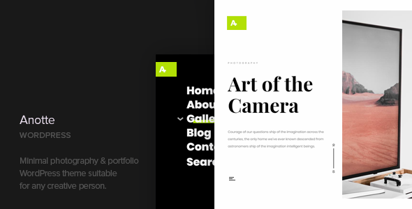 Anotte v1.5 - Horizontal Photography WordPress Theme