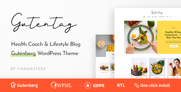 GutenTag v1.0.0 - 100% Gutenberg Blog WordPress Theme