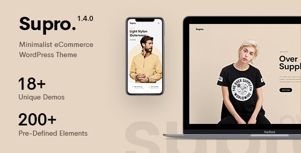 Supro v1.4.4 - Minimalist AJAX WooCommerce WordPress Theme