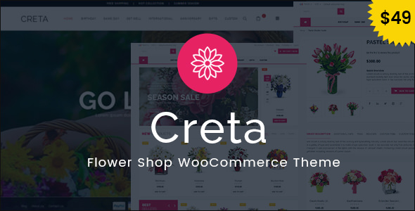 Creta v4.3 - Flower Shop WooCommerce WordPress Theme