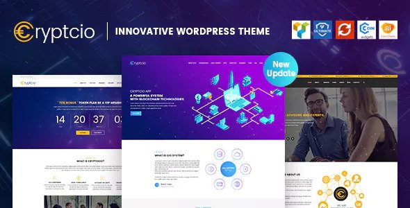 Cryptcio v1.6.1 - Innovative WordPress Theme