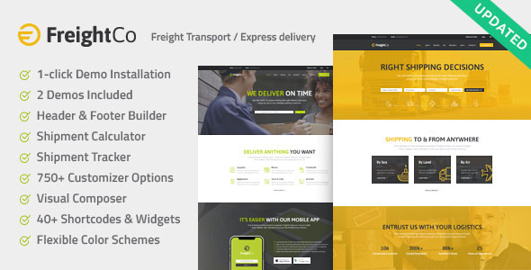 FreightCo v1.1.1 - Transportation & Warehousing Theme