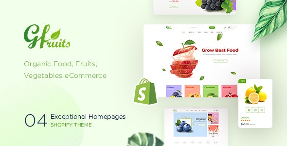 GFruits v1.0 - Food eCommerce Shopify Theme