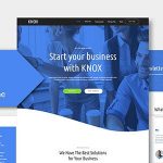 KNOX v1.0.0 - App Landing Page HTML Template