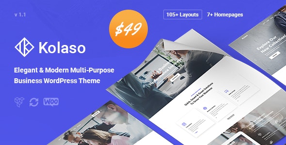 Kolaso v1.1.0 - Modern Multi-Purpose WordPress Theme