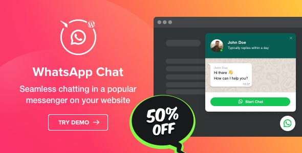 WhatsApp Chat v1.1.0 - WordPress WhatsApp Chat plugin