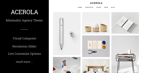 Acerola v1.6 - Ultra Minimalist Agency Theme