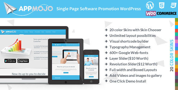 App Mojo v3.2 - Responsive Single Page Promotion Theme