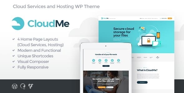 CloudMe v1.2.2 - Cloud Storage & File-Sharing Services WordPress Theme