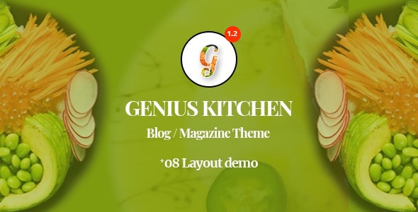 Genius Kitchen v1.2 - News Magazine and Blog Food WordPress Theme