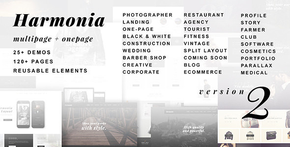 Harmonia v1.5.2 - Creative Multi-Purpose WordPress Theme