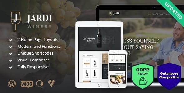 Jardi v1.7.1 - Winery, Vineyard & Wine Shop WordPress Theme