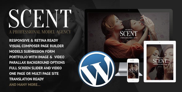 Scent v3.4.3 - Model Agency WordPress Theme