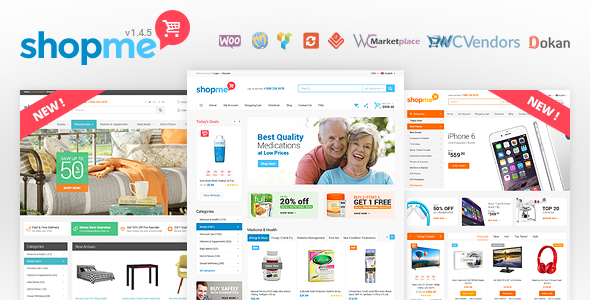 ShopMe v1.4.8 - Woocommerce WordPress Theme