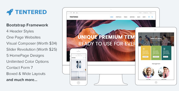 Tentered v1.6 - Multi Purpose WordPress Theme
