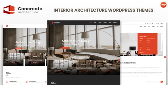 Concreate v1.2 - Interior Architecture Interactive WordPress Theme