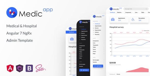 MedicApp v1.0.0 - Medical & Hospital Angular 8/9 NgRx Admin Template