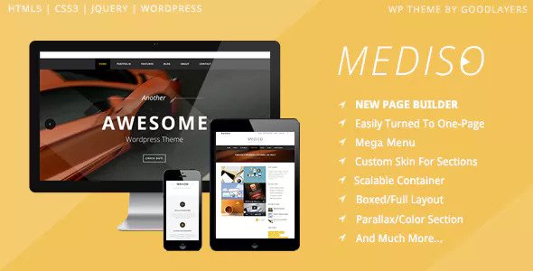 Mediso v1.2.2 - Corporate / One-Page / Blogging WP Theme