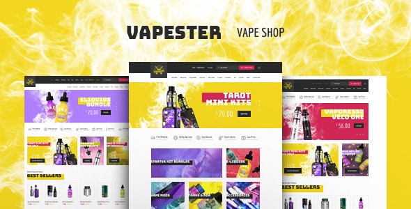 Vapester v1.0.1 - Creative Cigarette Store & Vape Shop WooCommerce Theme