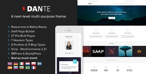 Dante v3.5.14 - Responsive Multi-Purpose WordPress Theme