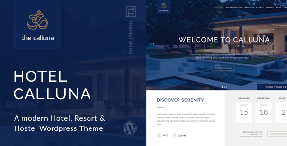 Hotel Calluna v3.4.0 - Hotel & Resort & WordPress Theme