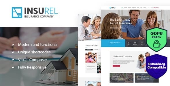 InsuRel v1.6.1 - Insurance & Finance WordPress Theme