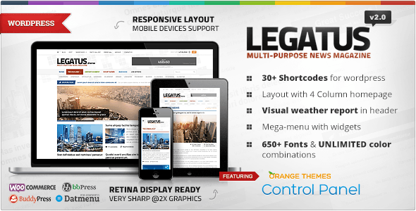 Legatus v2.3 - Responsive News/Magazine Theme