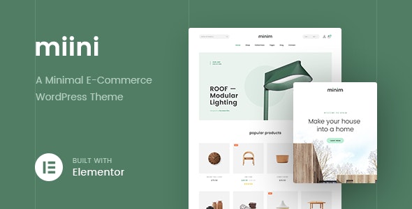 Miini v1.2 - A Minimal WooCommerce Theme