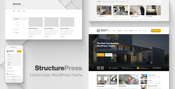 StructurePress v1.11.1 - Construction, Building WP Theme