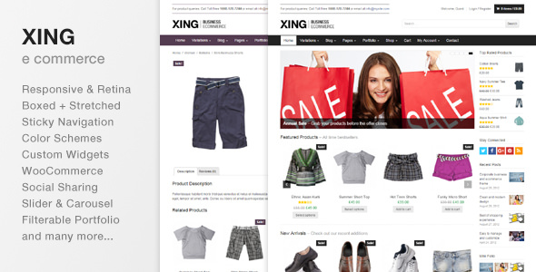 Xing v2.1.2 - Business / ecommerce WordPress Theme