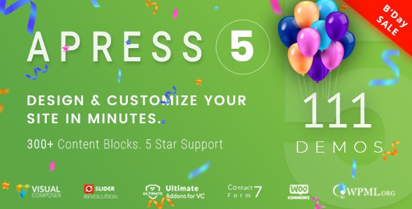 Apress v5.0.9 - Responsive Multi-Purpose Theme