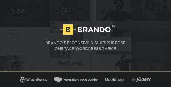 Brando v1.7.5 - Responsive and Multipurpose OnePage WordPress Theme