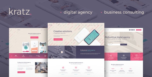 Kratz v1.0 - Digital Agency Marketing and SEO WordPress Theme