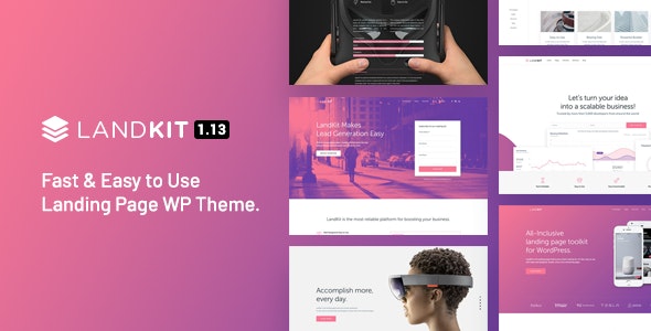 Landkit v1.9 - WordPress Landing Page Theme