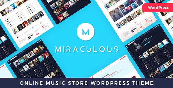 Miraculous v1.0.8 - Online Music Store WordPress Theme