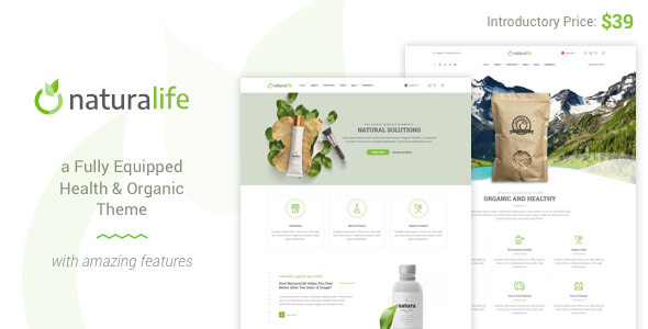 NaturaLife v1.8 - Health & Organic WordPress Theme