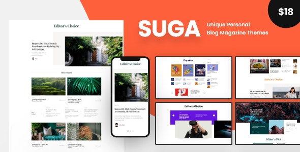 Suga v1.2 - Magazine and Blog WordPress Theme